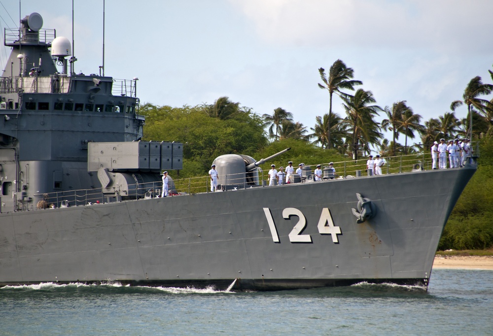 Japanese sailors visit Pearl Harbor