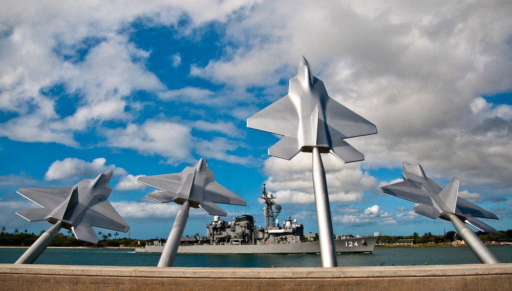 Japanese sailors visit Pearl Harbor