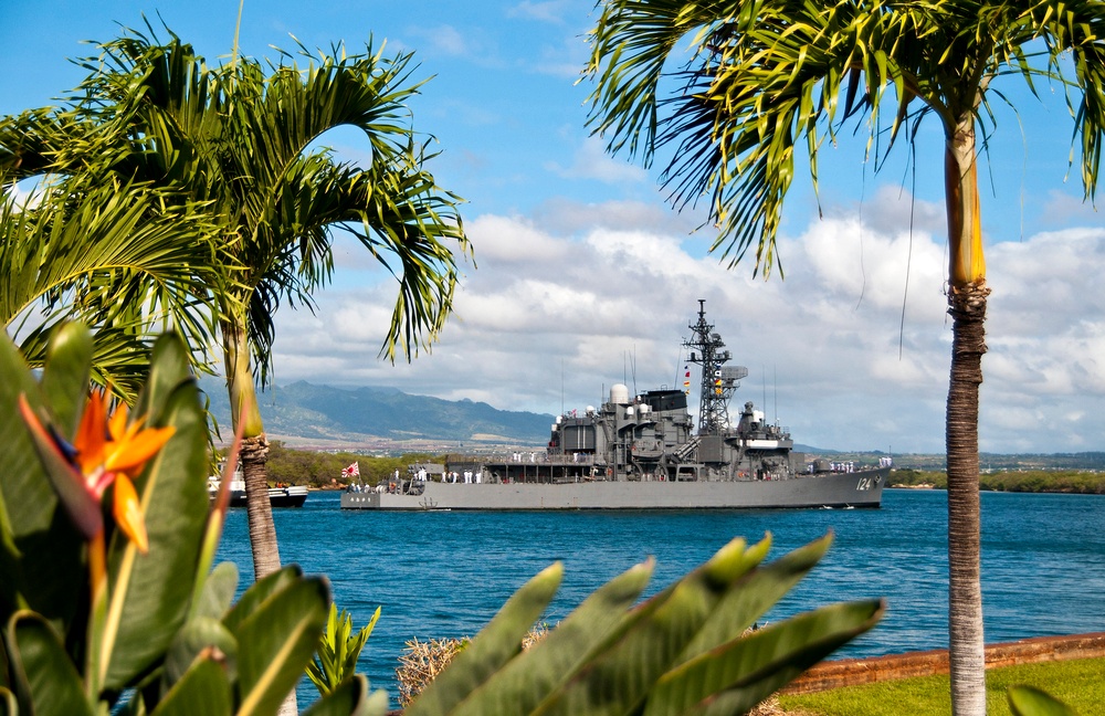 Japanese sailors visit Pearl Harbor