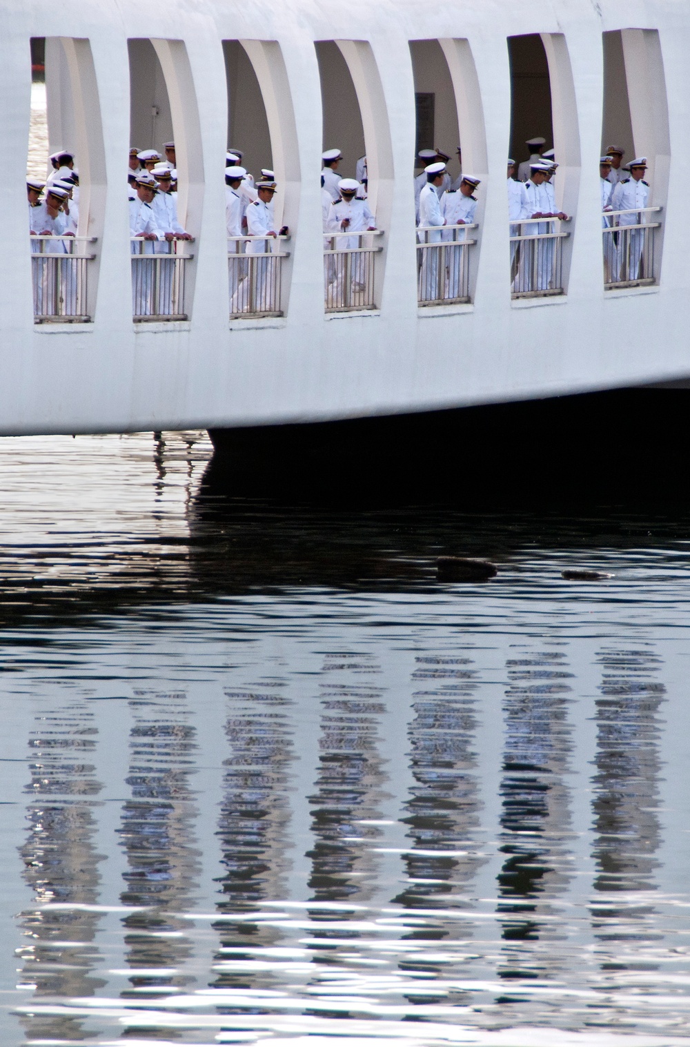 Japanese sailors visit Pearl Harbor