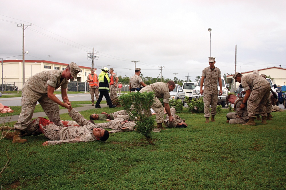 Marines, sailors perfect skills at mass casualty exercise