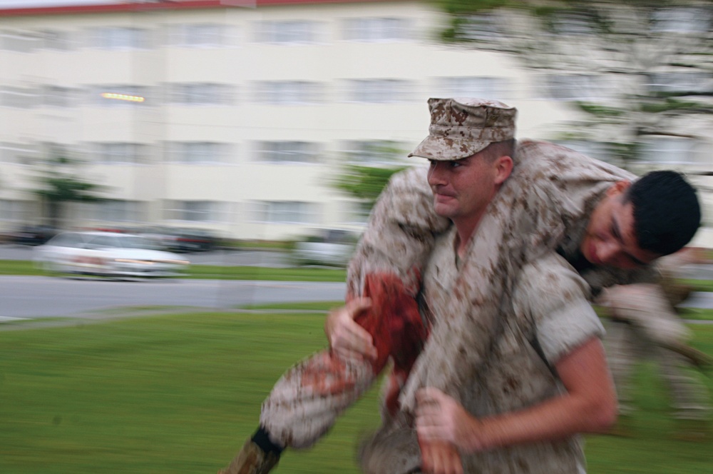 Marines, sailors perfect skills at mass casualty exercise
