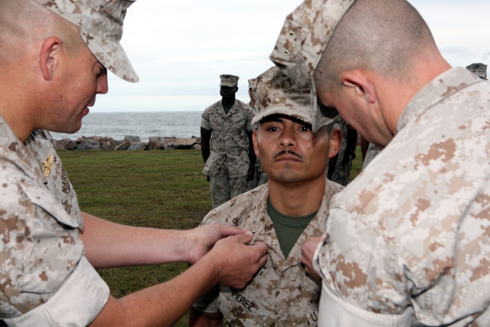 Los Angeles native and Marine OEF and OIF veteran is promoted to staff sergeant