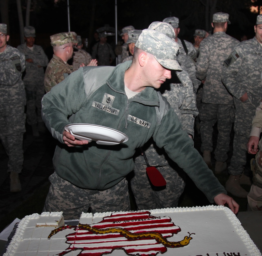 Sailors celebrate Navy birthday at ISAF