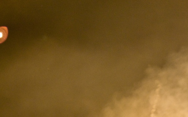 Warrior fires during Department of the Army best Warrior Night Fire