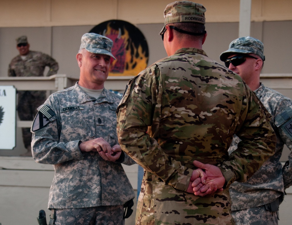 Sergeant Major of the Army Visits TF Blackhawk