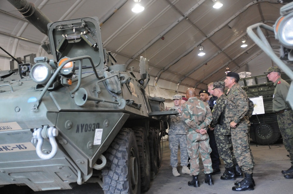 Up-close look at Strykers for defense attaches