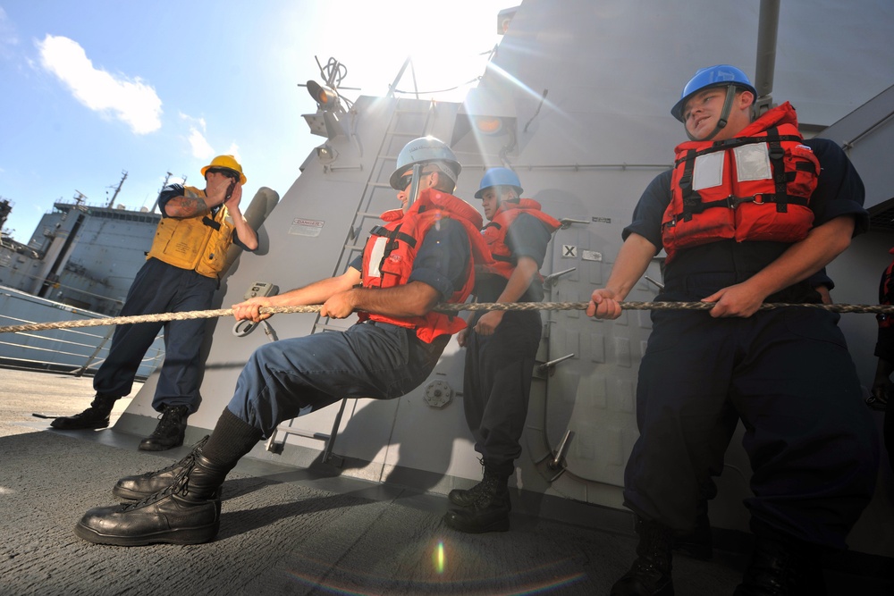 USS Truxtun action