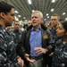 Ray Mabus with sailors aboard the USS Wasp