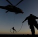 EODMU 2 sailor rappels from MH-60S Sea Hawk