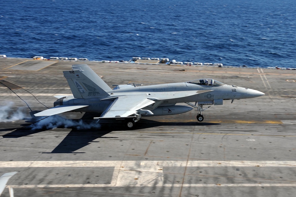 F/A-18E Super Hornet aboard USS Dwight D. Eisenhower