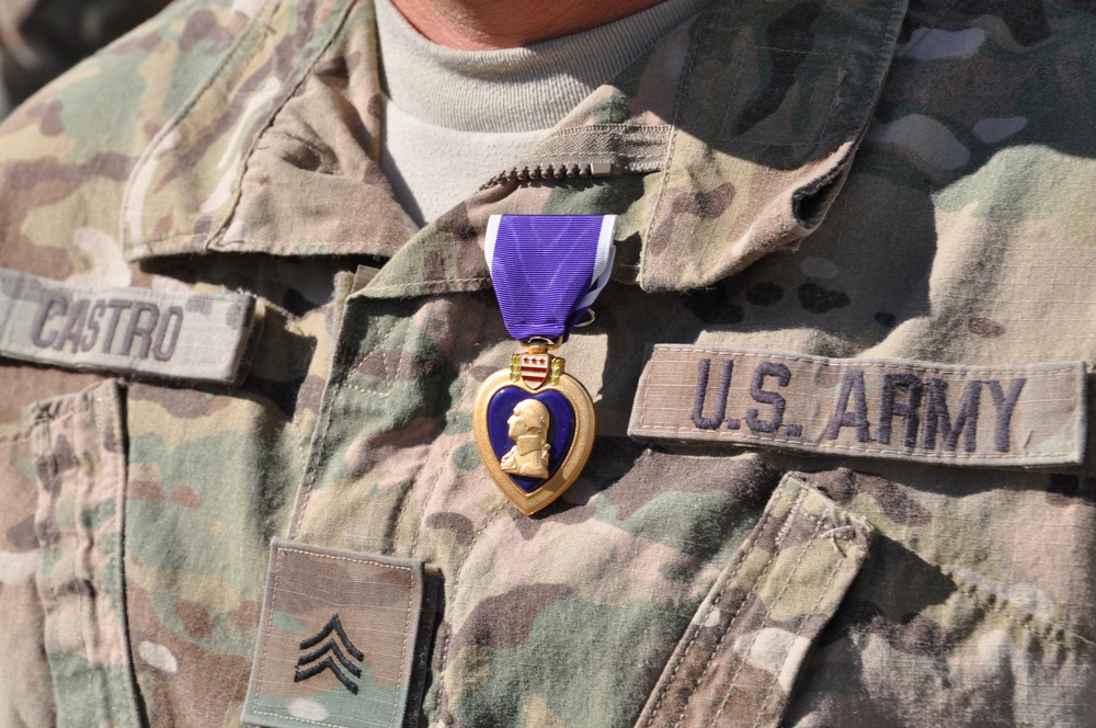 Nashville soldier receives Purple Heart