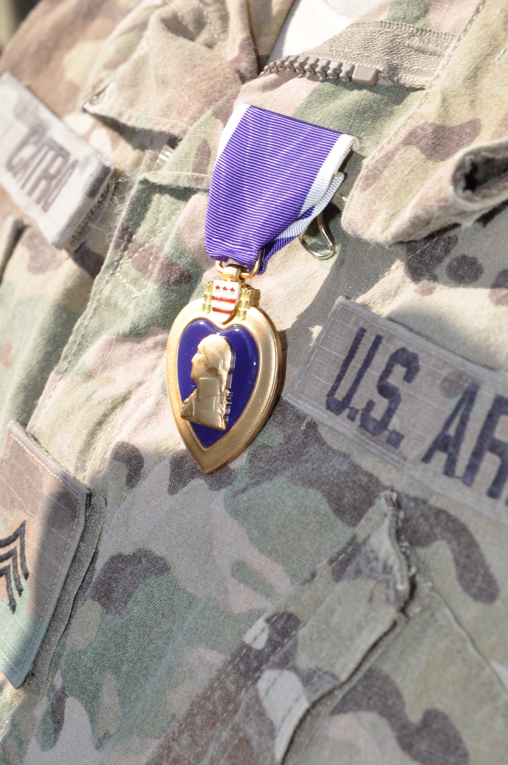 Nashville soldier receives Purple Heart