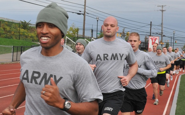 316th ESC HHC Army physical fitness test