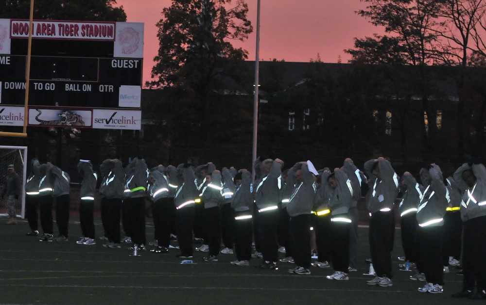 316th ESC HHC Army physical fitness test