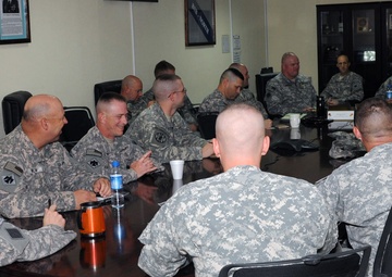 Oklahoma adjutant general visits Camps Buehring, Virginia