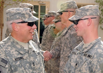 Oklahoma adjutant general visits Camps Buehring, Virginia