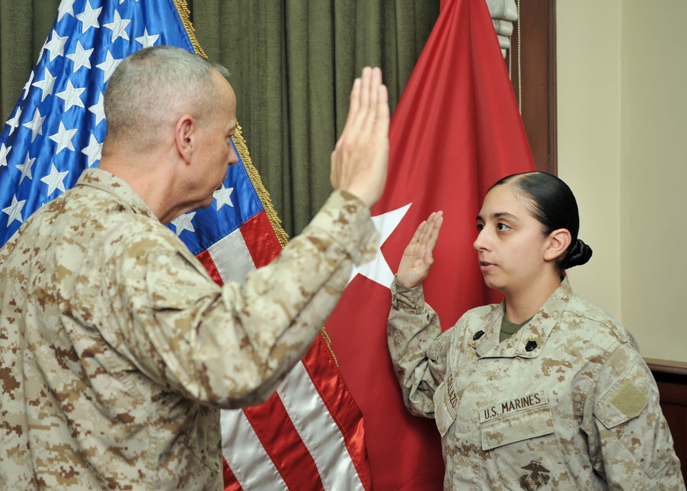 Gen. Allen re-enlists Florida-based Marine