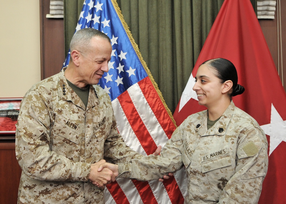 Gen. Allen re-enlists Florida-based Marine