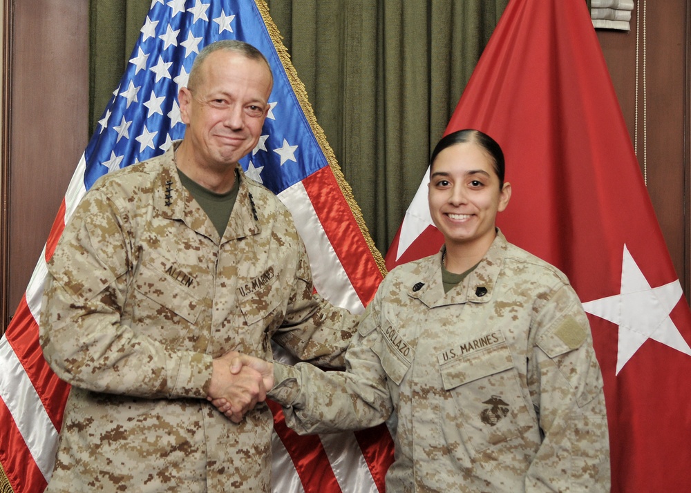 Gen. Allen re-enlists Florida-based Marine