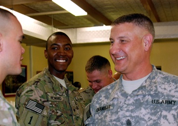 Army’s senior NCO visits TF Duke