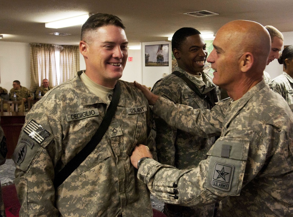 Command sergeant major of the Army National Guard visits Bagram Air Field