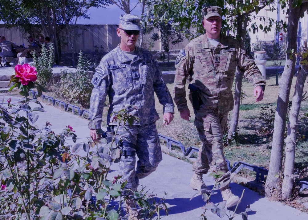 Command sergeant major of the Army National Guard visits Bagram Air Field