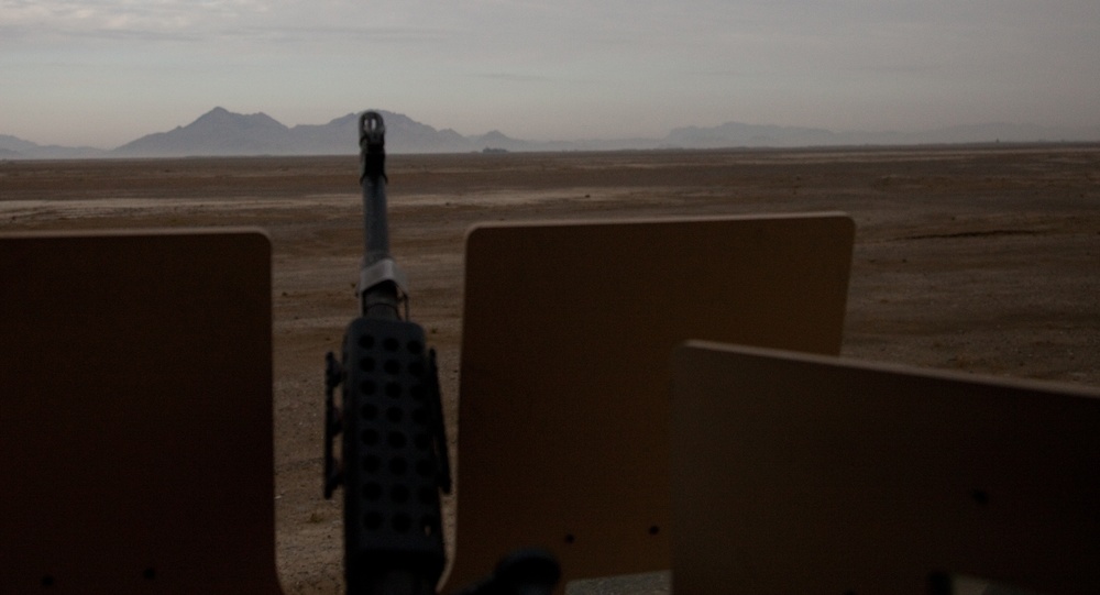 New road and checkpoint in Kandahar