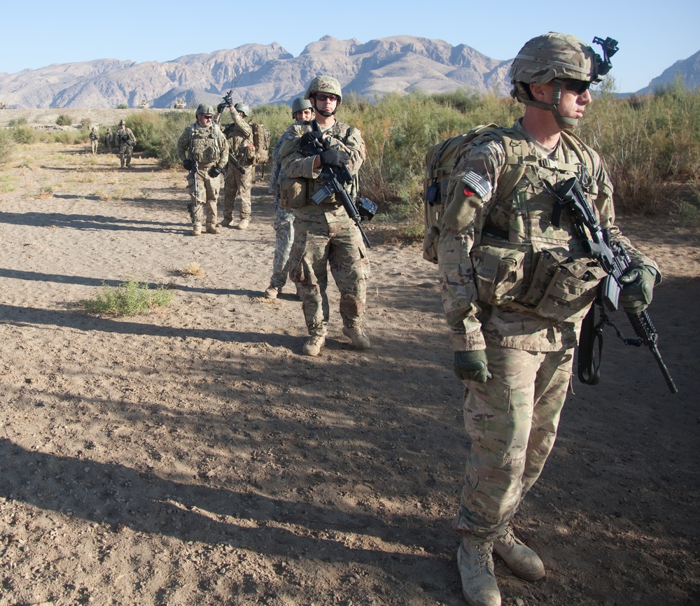 New road and checkpoint in Kandahar