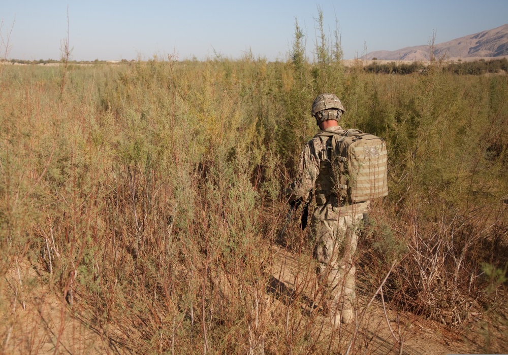 New road and checkpoint in Kandahar