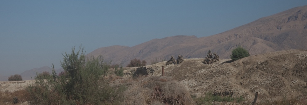 New road and checkpoint in Kandahar