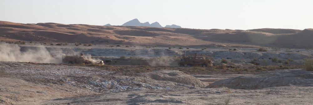 New road and checkpoint in Kandahar