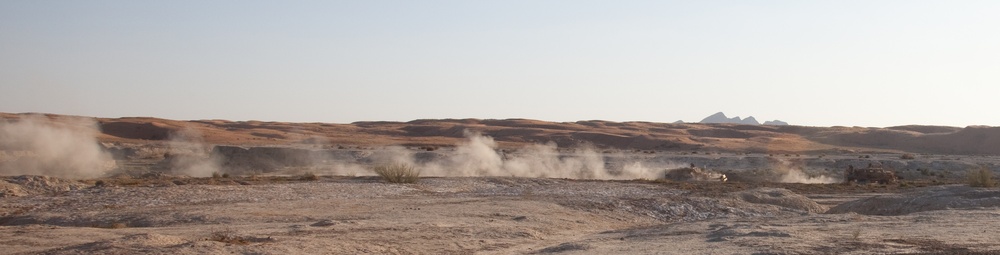 New road and checkpoint in Kandahar