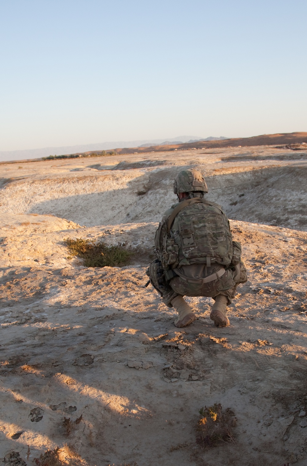 New road and checkpoint in Kandahar