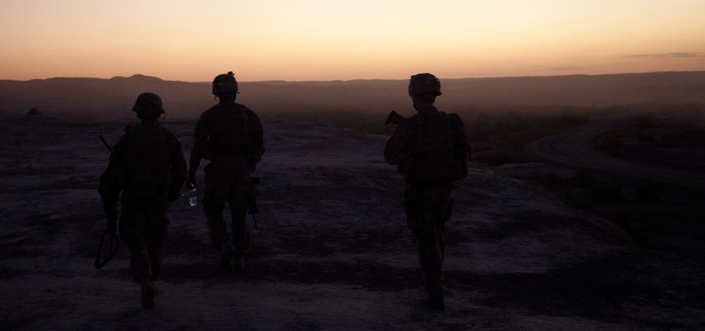 New road and checkpoint in Kandahar