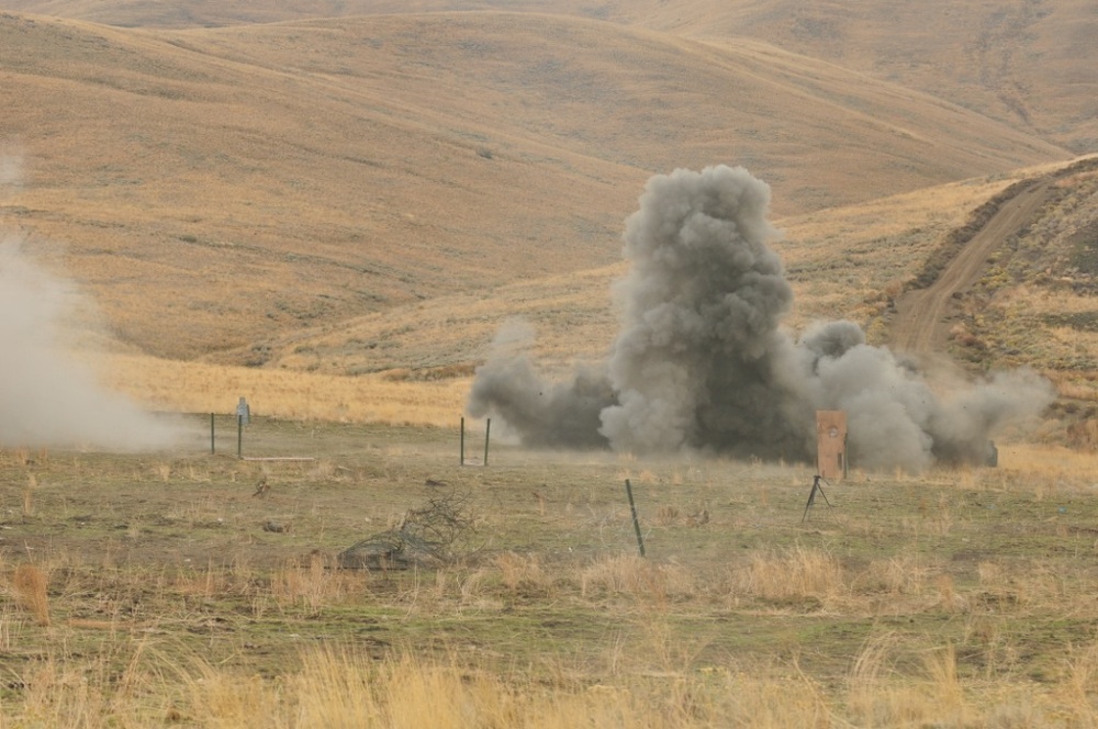 Engineers improvise charges at YTC demo range