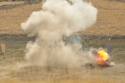 Engineers improvise charges at YTC demo range