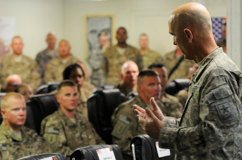 Senior Army officials visit Forward Operating Base Gardez