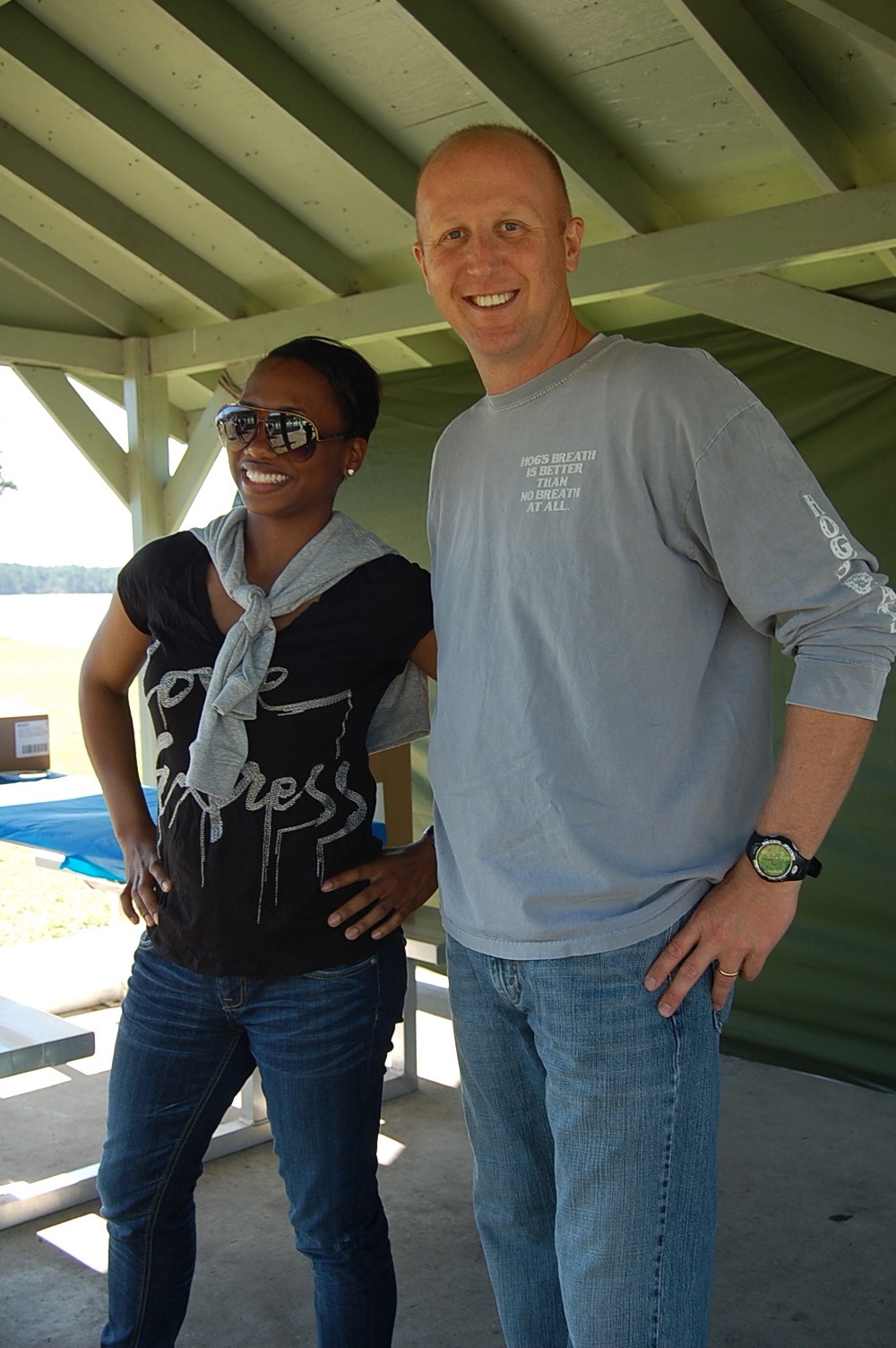 HHC, 648th MEB takes a training pause for fun by the lake