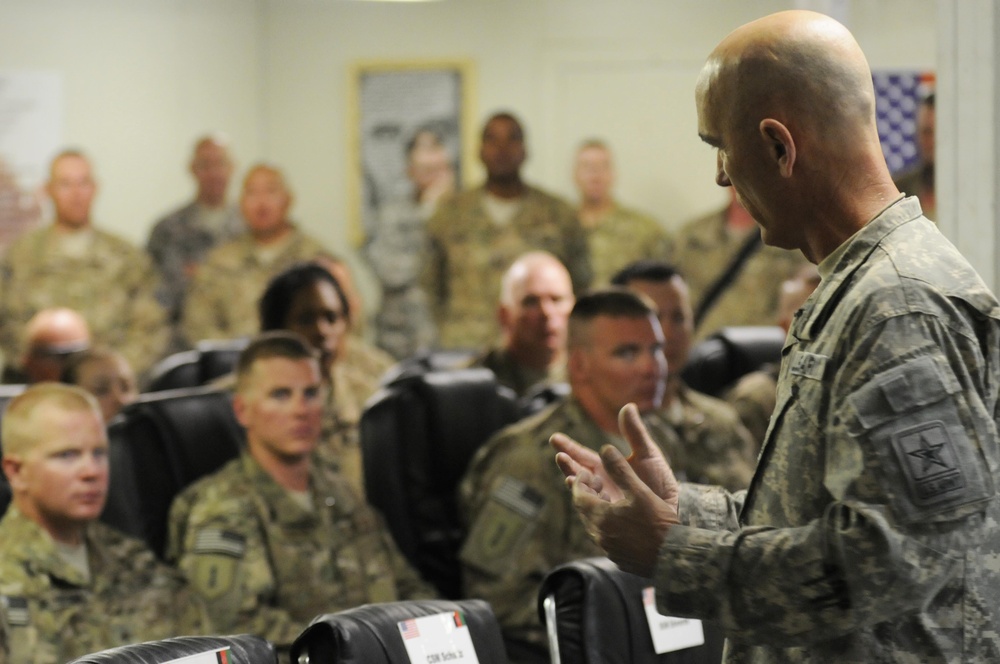 Senior army officials visit Forward Operating Base Goode