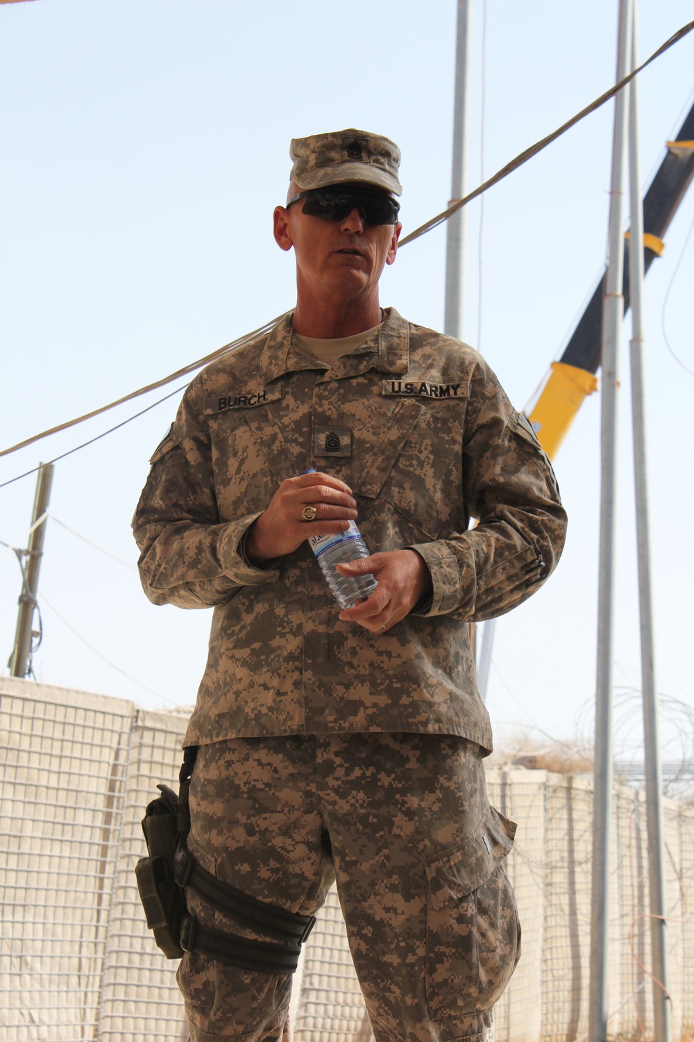 National Guard CSM visits deployed troops