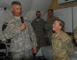 Sergeant Major of the Army visits troops in Afghanistan