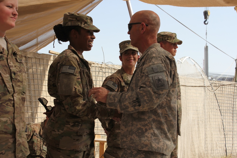 National Guard CSM visits deployed troops