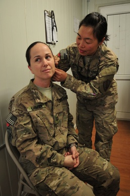 The first battlefield acupuncture treatment