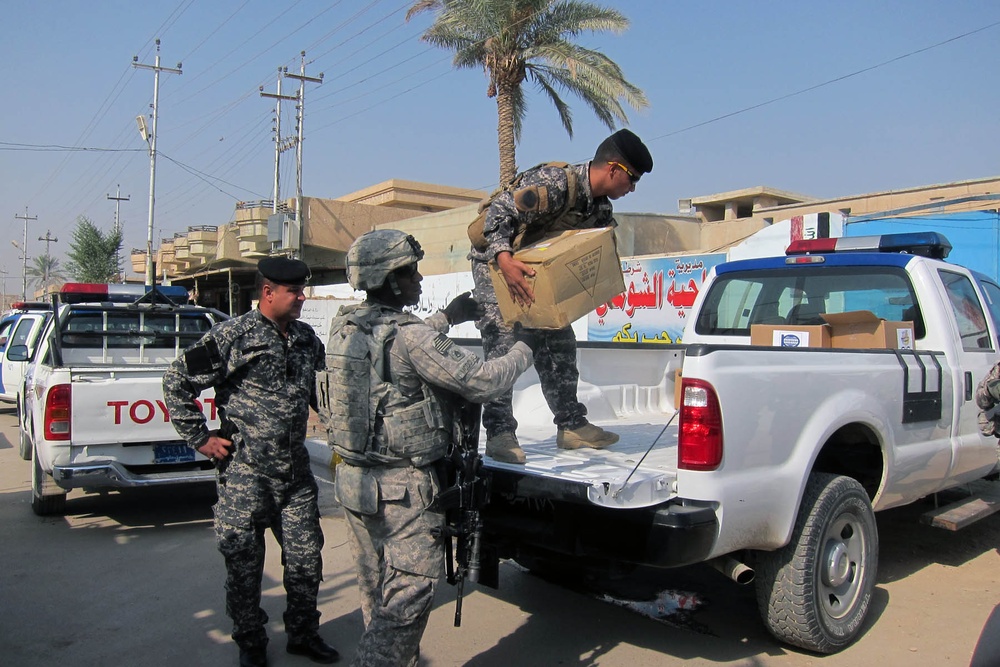 Stallions aid local IP with school supplies