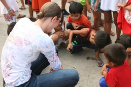 US Marines lend gentle hand to orphanage