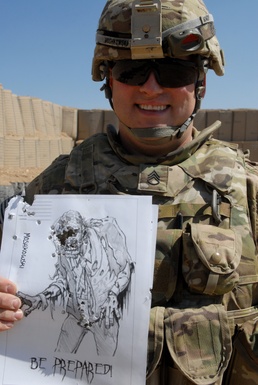 116th Infantry Brigade Combat Team soldiers conduct Halloween-themed marksmanship training