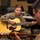 Soldiers pass time with music