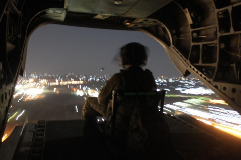Chinook flight engineers fly 'All Night Long'