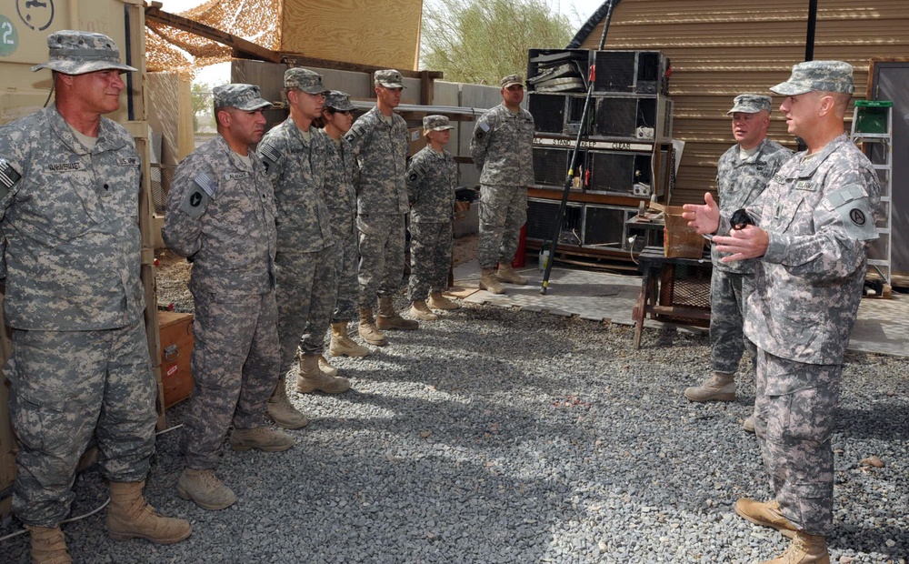 Third Army CSM visits troops at KNB